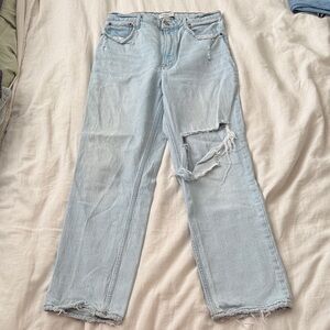 Abercrombie & Fitch | Ultra High Rise 90s Straight Distressed Jeans | 30